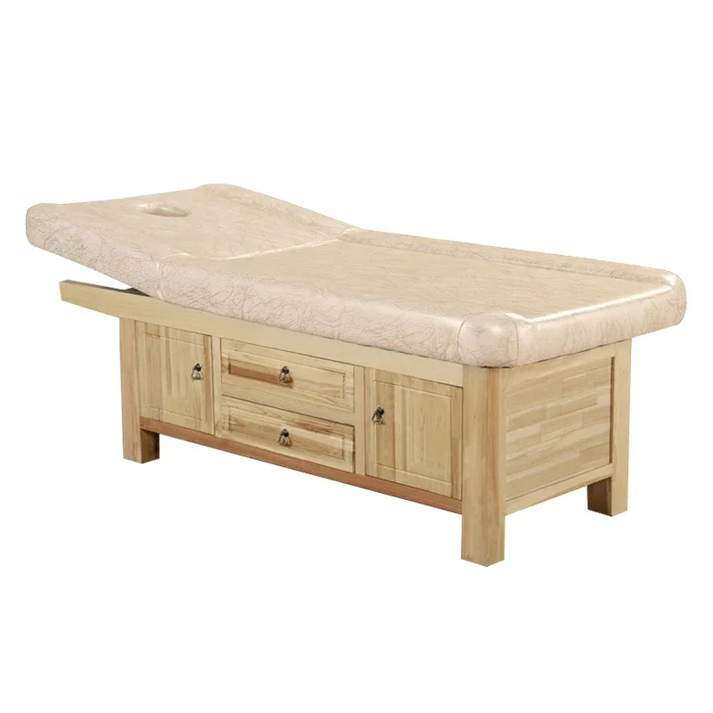 Dedicated  Wooden Massage  Chinese Medicine Massage Bed Physiotherapy Bed Acupuncture Home