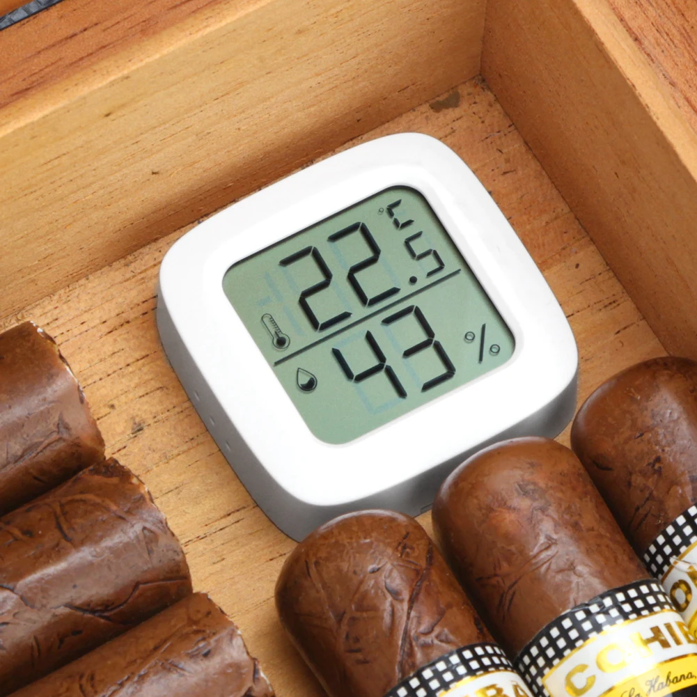 

GALINER Cigar Hygrometer Portable Plastic Temperature and Humidity Tester For Humidor Cigar Humidimeter