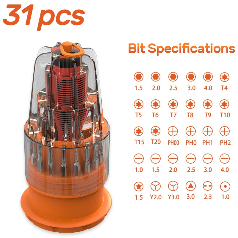 

31Pcs Multifunctional Screwdriver Set Computer Mobile Phone Repair Tool Kit Disassemble Smart Digital Product Repair Tools