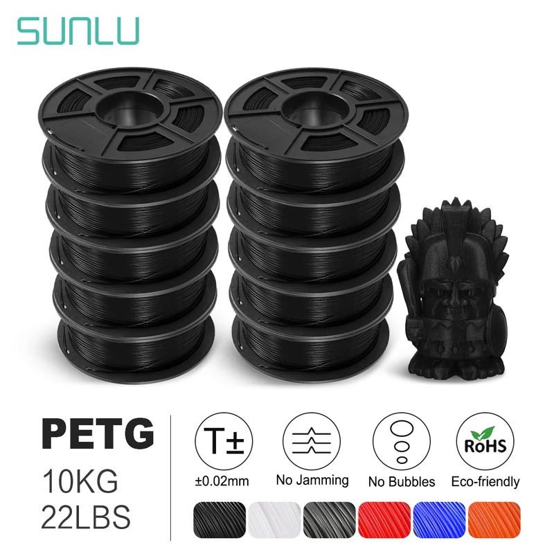 PETG Filament 1,75 mm hohe Transparenz 10 kg