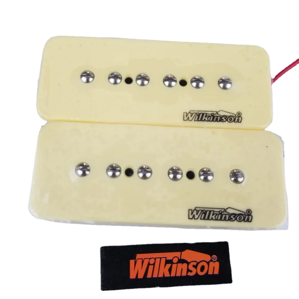 New Wilkinson WO90 1Set 2 Pcs Cream P90 Soap bar Single Coil Neck and Bridge Electric Guitar Humbucker Pickups