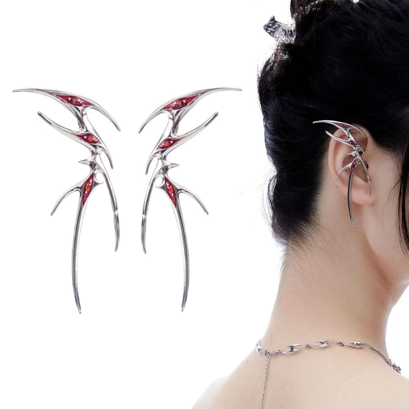 엘프 귀마개 요정 귀걸이 나비 귀걸이, 판타지 귀걸이, 엘프 할로윈 코스프레 귀걸이, 파티 쥬얼리 장식