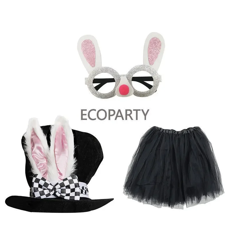 

Easter Supplies Rabbit Suit Rabbit Glasses Rabbit Ears Hat Gauze Skirt Stage Performance Cosplay accessories