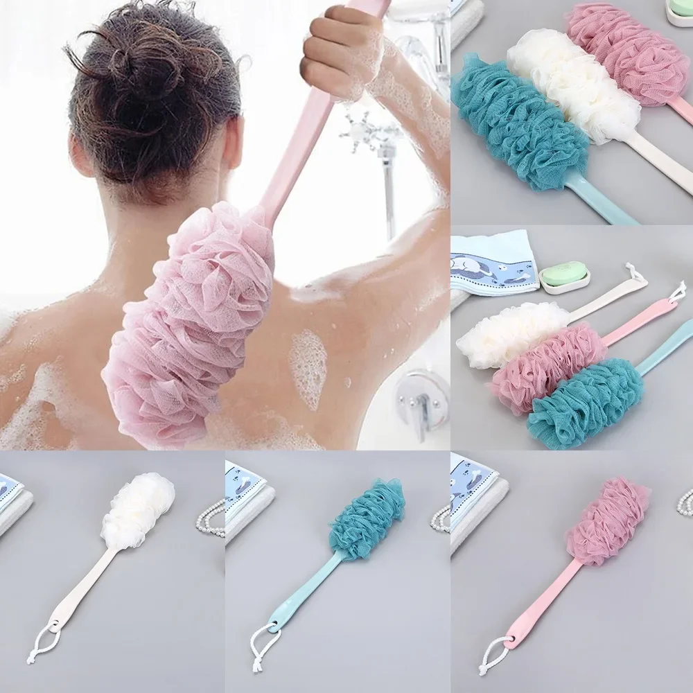 

Soft Long Handle Back Brush Body Scrubbers for Bathroom Perfect for Spa Scrub and Back Exfoliation Bath Skincare Shower Supplies