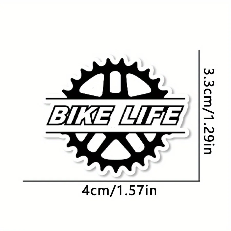 2PCS Bicycle Life Sticker PVC Vinyl Decal Waterproof UV Resistant Road Bike Frame Cycling Decor