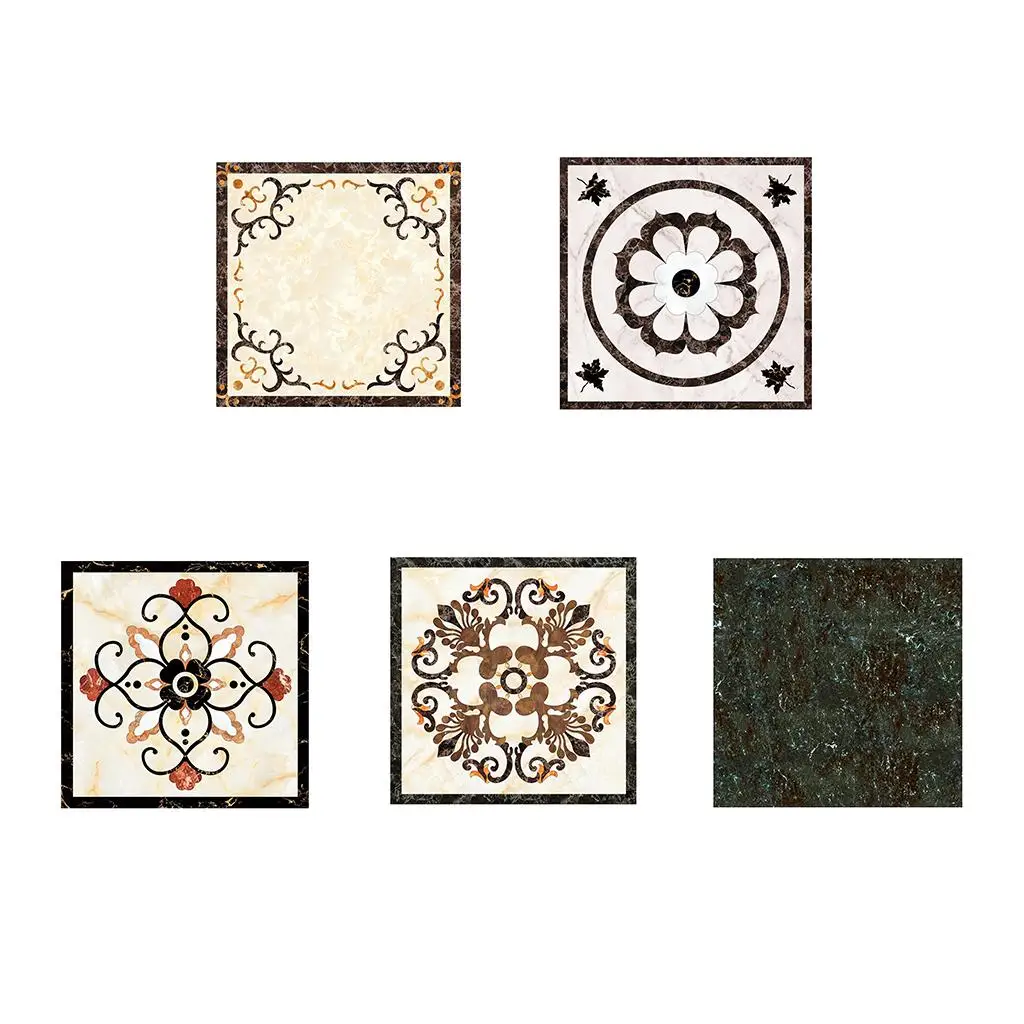 6x10pcs Wall Floor Tile Stickers Peel & Stick Vinyl Tiles Decor Backsplash A