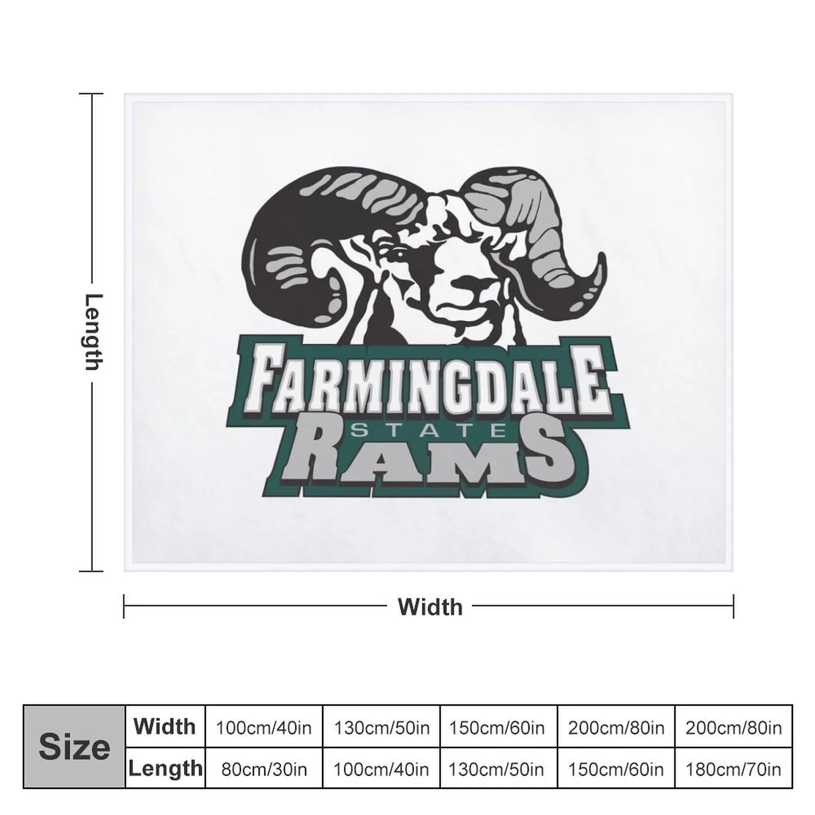 Farmingdale State rams Throw Blanket Luxury St Blankets For Bed Blankets