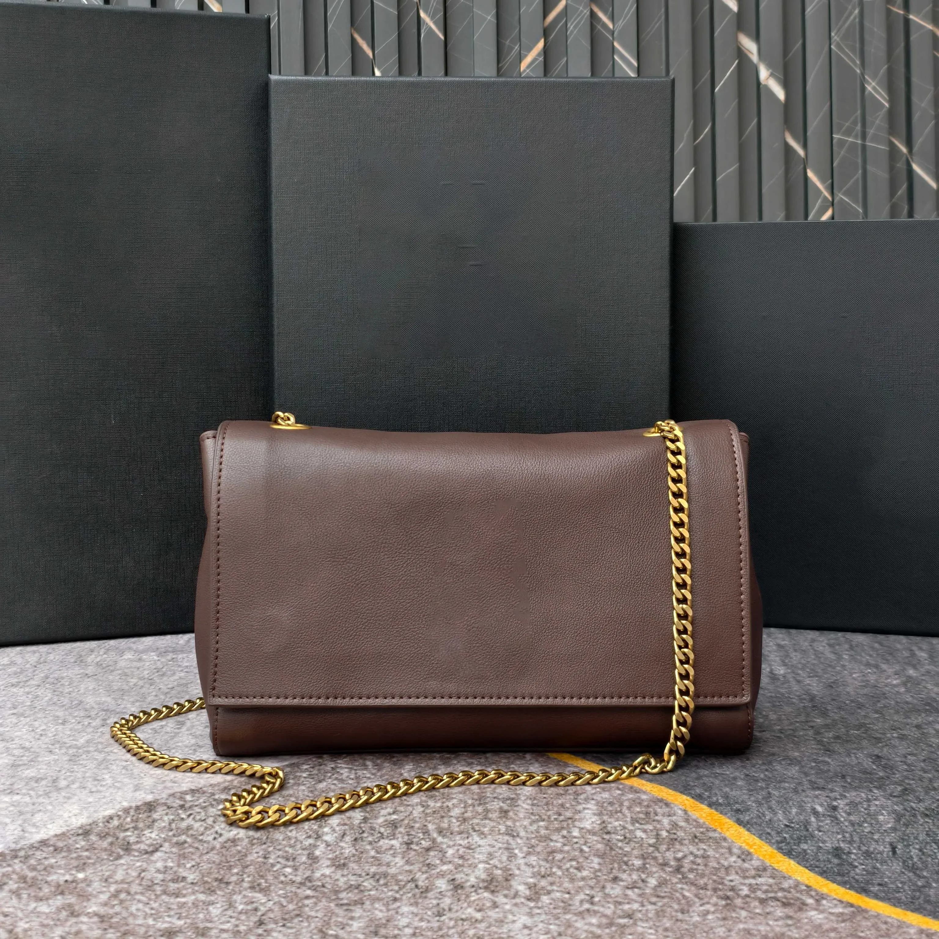 

2025 classic style double-sided bag plain black reversible suede&plain leather shoulder bag crossbody bag