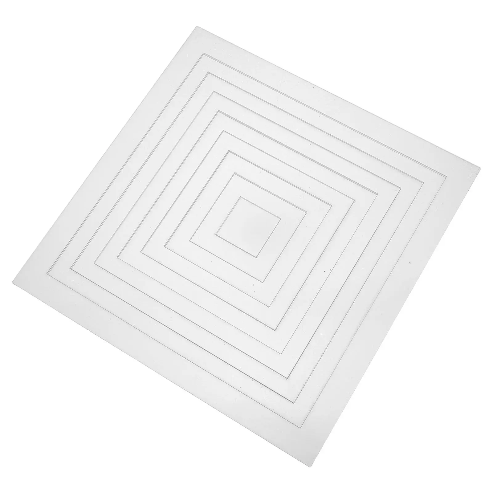 9Pcs Acrylic Router Templates Square Transparent Tracing Jig Woodworking Stencil DIY Craft Router Inlay Guide Template Wood