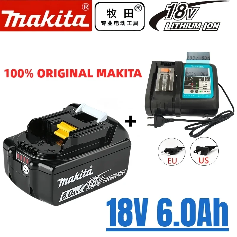 

100% original Makita 18V 6.0Ah Rechargeable Battery Makita BL1860 BL1860B BL1850 BL1815 BL1840 BL1830 18650 Lithium Battery pack