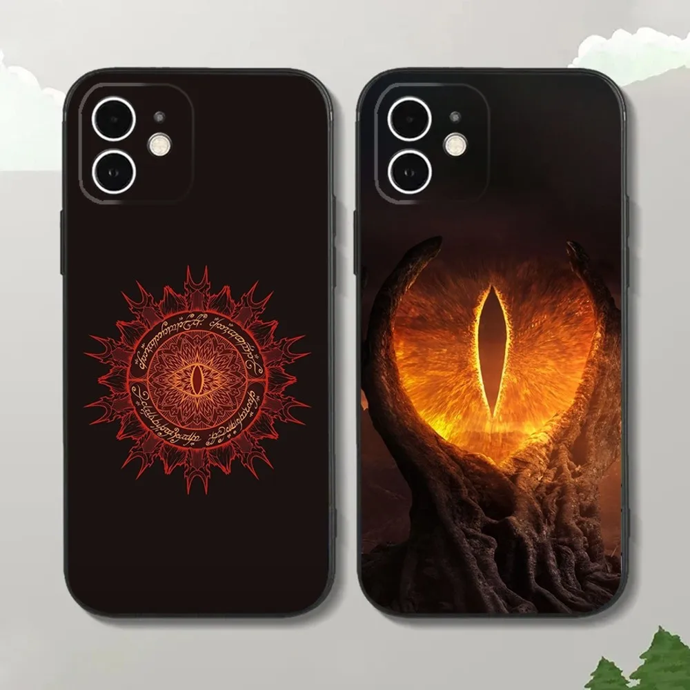 The L-Lord Movie Of the R-Rings Phone Case For iPhone15,14,13,12 Mini 11 Pro XR,X,XS,MAX 7,8 Plus Silicone Cover Soft Black