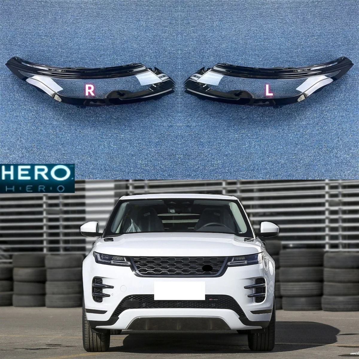 

Для Land Rover Range Rover Evoque 2020 2021 2022, корпус фары, прозрачная крышка фары, абажур, линза из плексигласа
