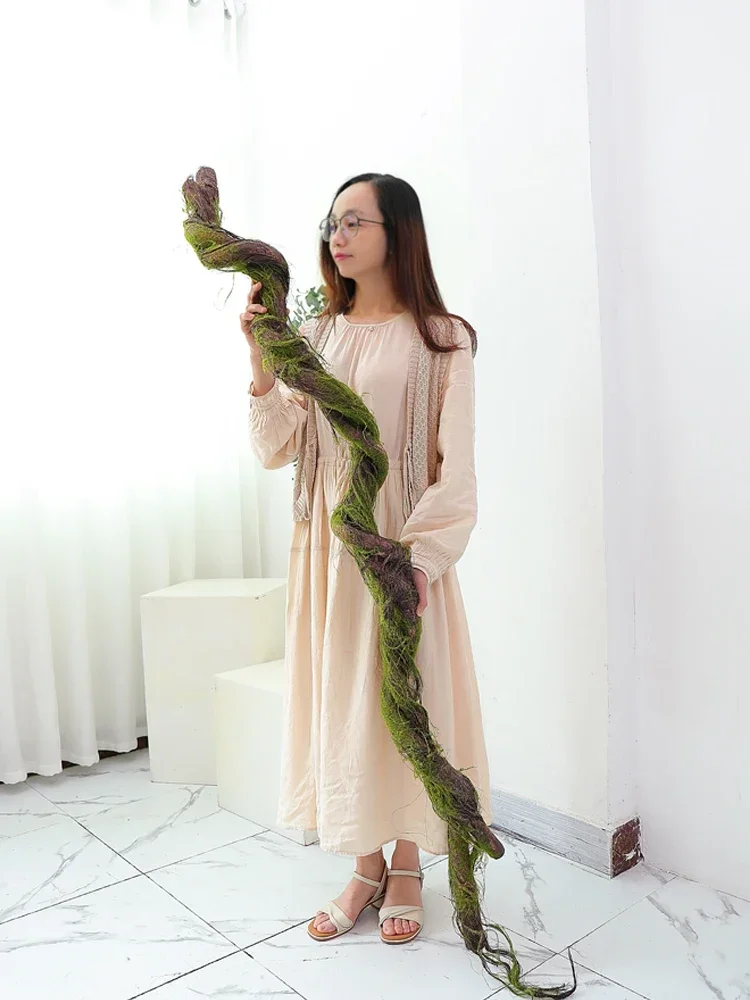 

Wall Hanging Artificial Large Cherry Tree Trunk Branches Fake Creeper Plants With Moss Twig Vine Liana Garden Outdoor Home Decor