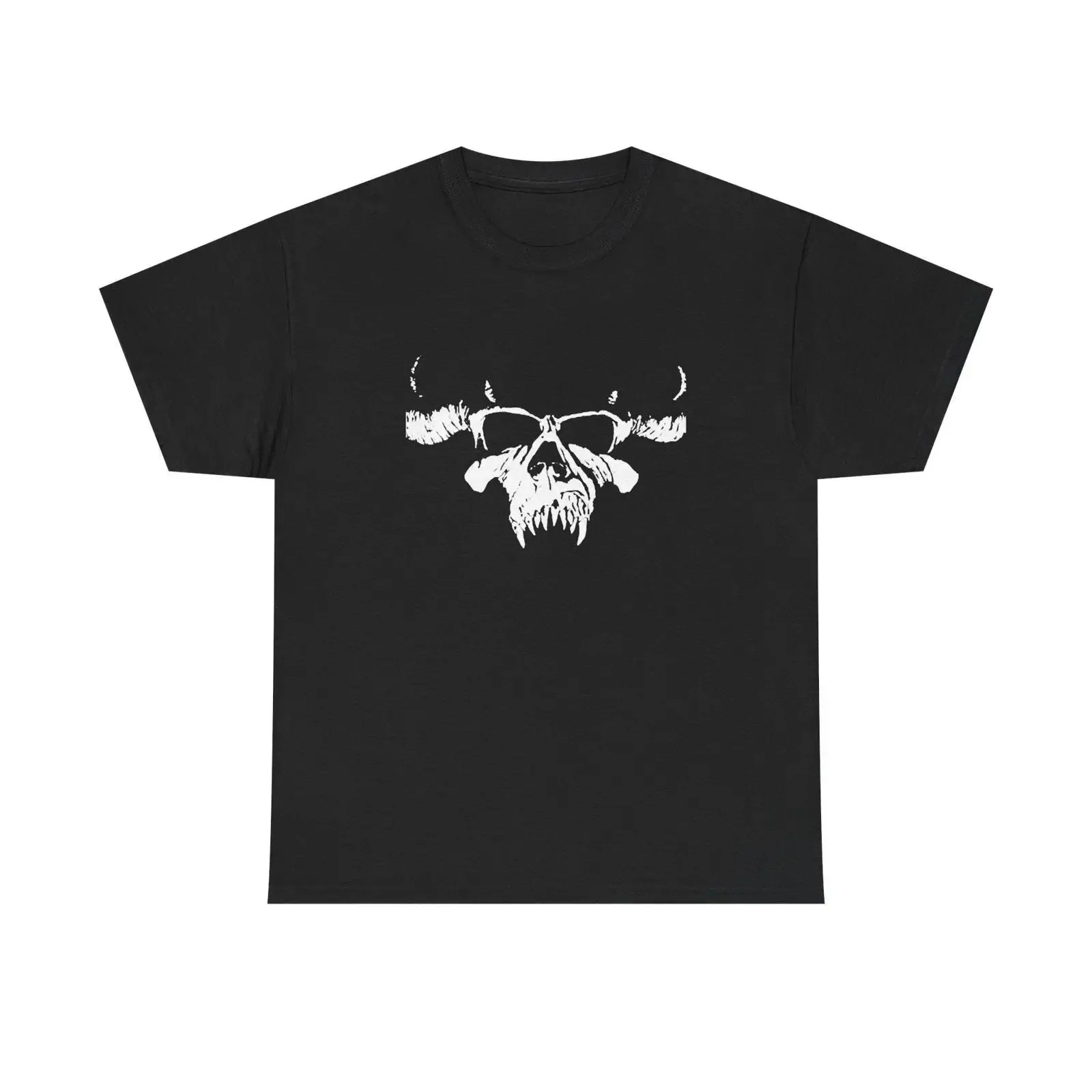 danzig skull T Shirt Essential Heavy Cotton Retro Style  vintage Washed Comfortable Casual homme Unisex Top For Everyday Wear