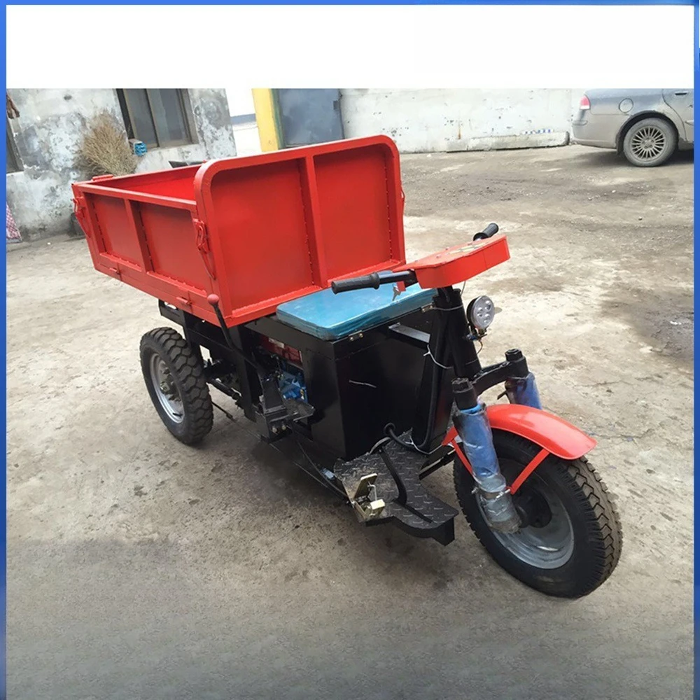 Orchard agricultural pull truck, construction site pull brick diesel tricycle