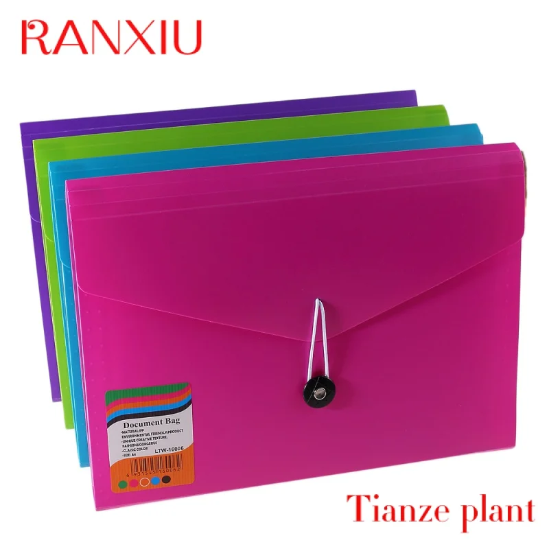 Pasta Eco-friendly Card PP File, Top Loader Paper, Pinch Binder, Documento de bolso, Para coletar documentos, My Clear Bag