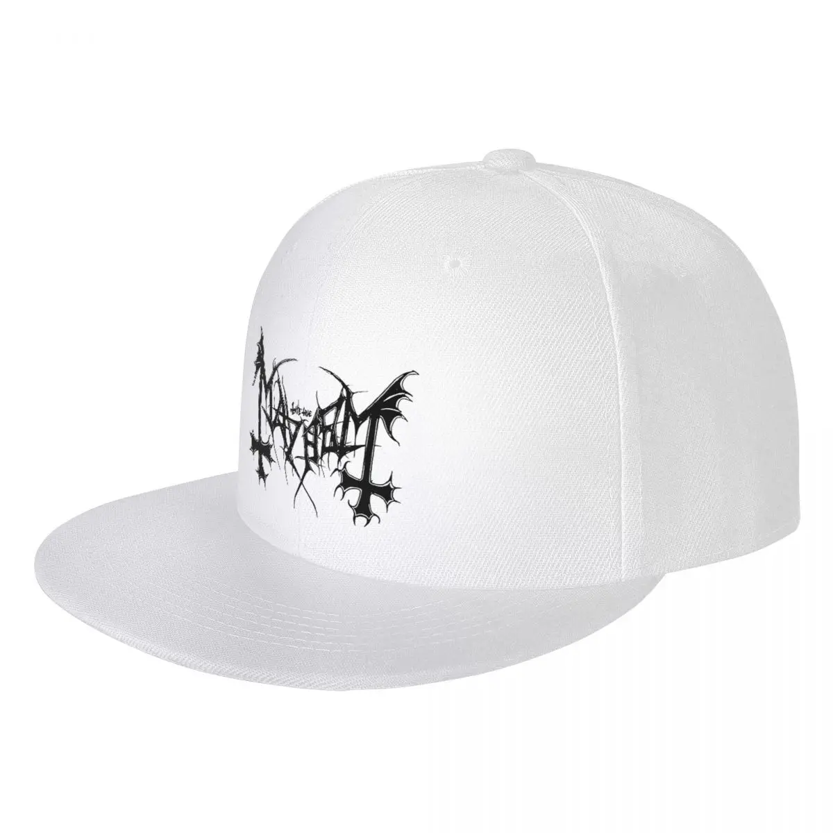 Mayhem Band Baseball Caps Men's Heavy Metal Snap Backpack Hat Hip Hop Adjustable Cap Autumn