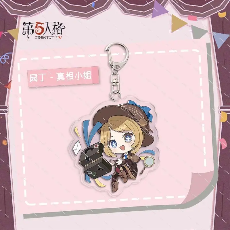 Anime Identity V Arcylic Keychain Cartoon Figures Galatea Martha Behamfil Knapsack Costume Accessories Pendant Birthday Gifts