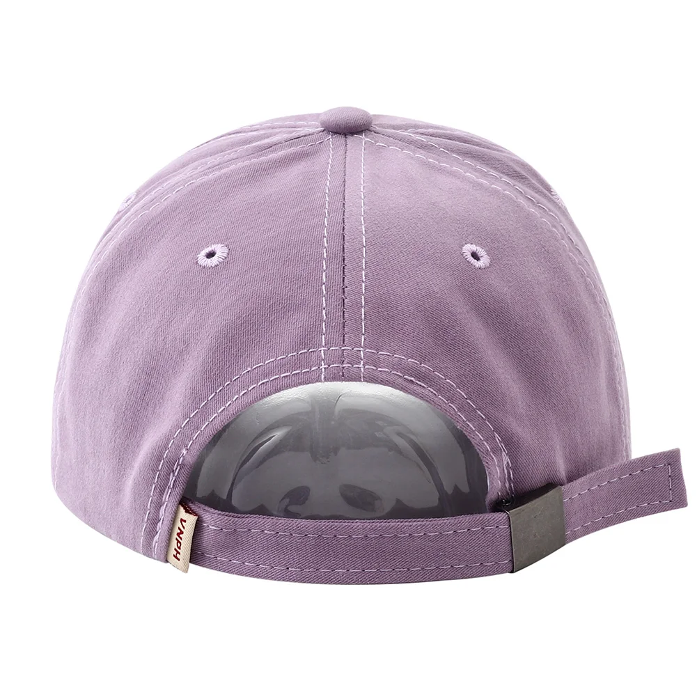 New Womens Purple Harajuku Cotton Baseball Hat Snapback Cap Male Female Fashion Letter Embroidery Caps for Women Casquette Femme