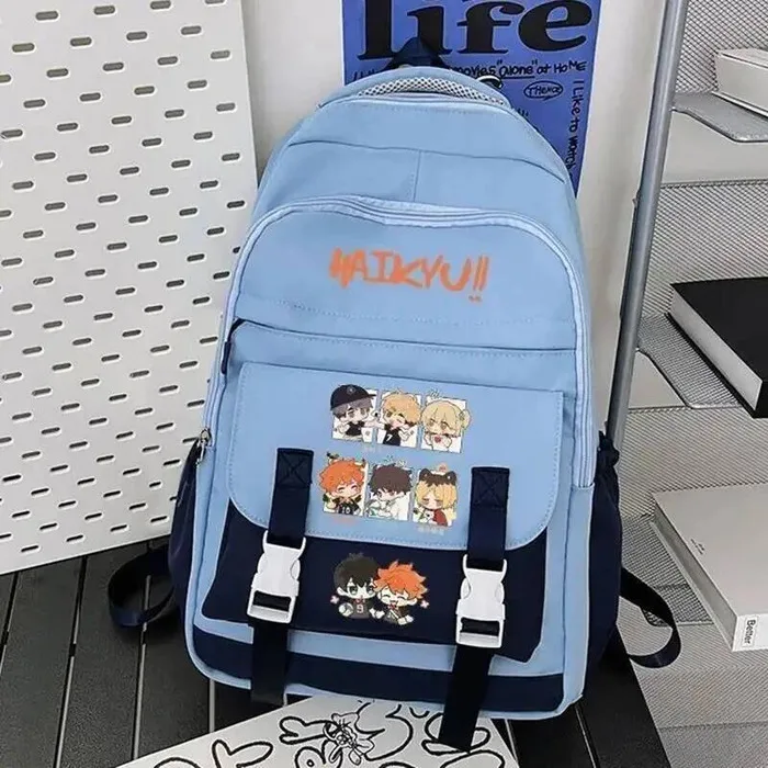 

Дышащая сетка, черный, белый, синий, розовый, школьные сумки для подростков, рюкзаки, аниме-игры