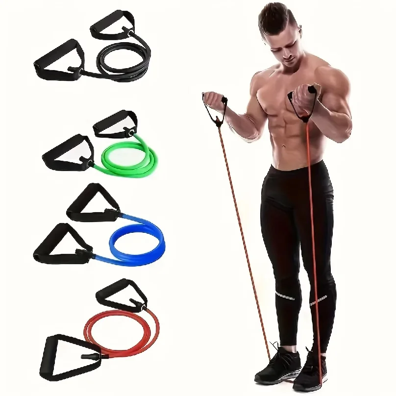 Resistance Bands With Handles Exercise Bands Workout Bands With Handles For Men Women Strength Training Equipment At Home