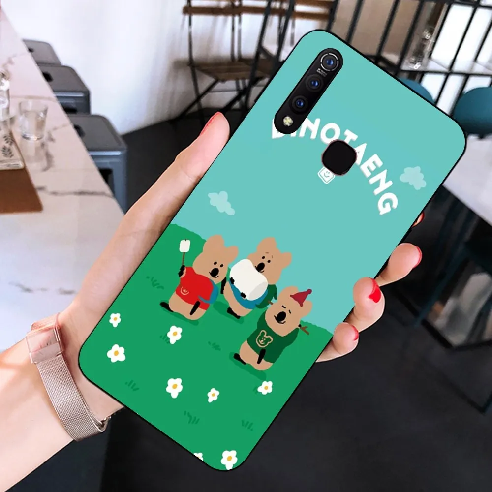 Korea D-Dinotaeng Cute Phone Case For Huawei Y9 6 7 5 Prime Enjoy 7s 7 8 plus 7a 9e 9plus 8E Lite Psmart Shell