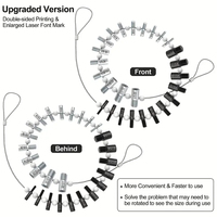 Nut And Bolt Thread Checker Inch And Metric 26 Male/female Gauges Stainless Steel Thread Checker