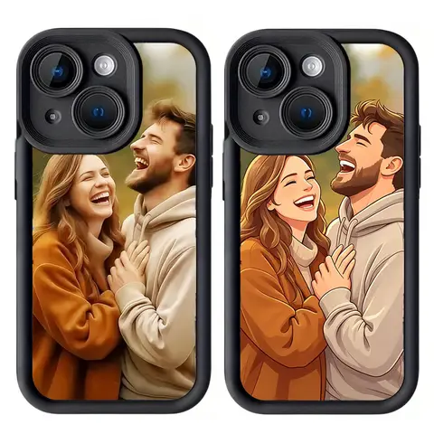 For iPhone 17 16 15 14 13 12 11 Pro Max Air SE X XS XRDIY Customized Photo Phone Cartoon Style Personality Case Protective Cover