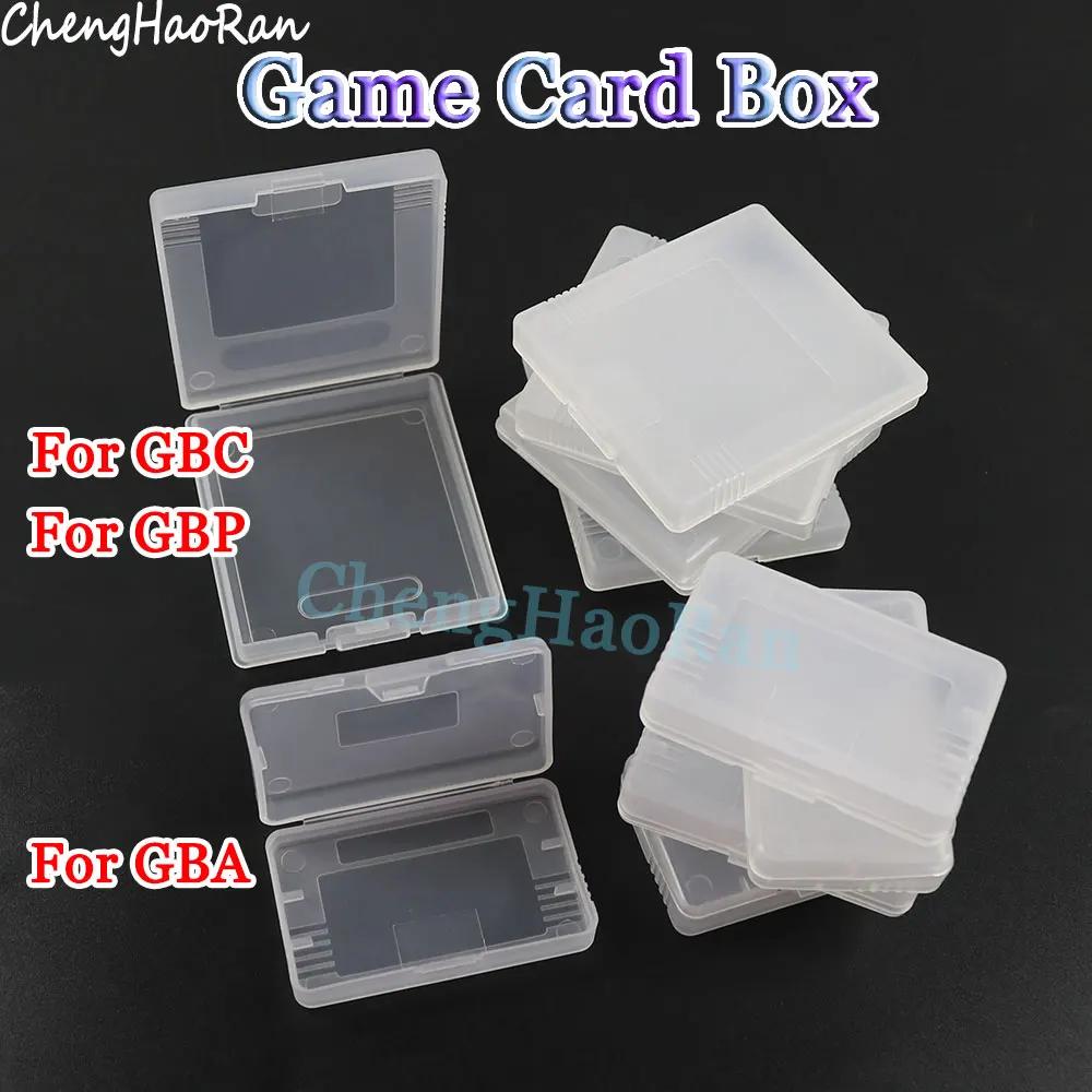 플라스틱 게임 카드 케이스, 게임 보이 컬러, GBC, GBP, GBA 먼지 커버 카트리지, 게임 카드 방진 투명 보호 상자, 5 개