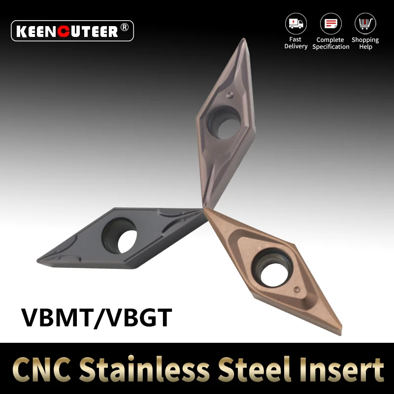 

External Turning Tool Blade VBMT11 VBMT16 VBGT11 VBGT16 YZ15TF YZ735 Carbide Insert for SVJBR/L Stainless Steel Cutter CNC Lathe