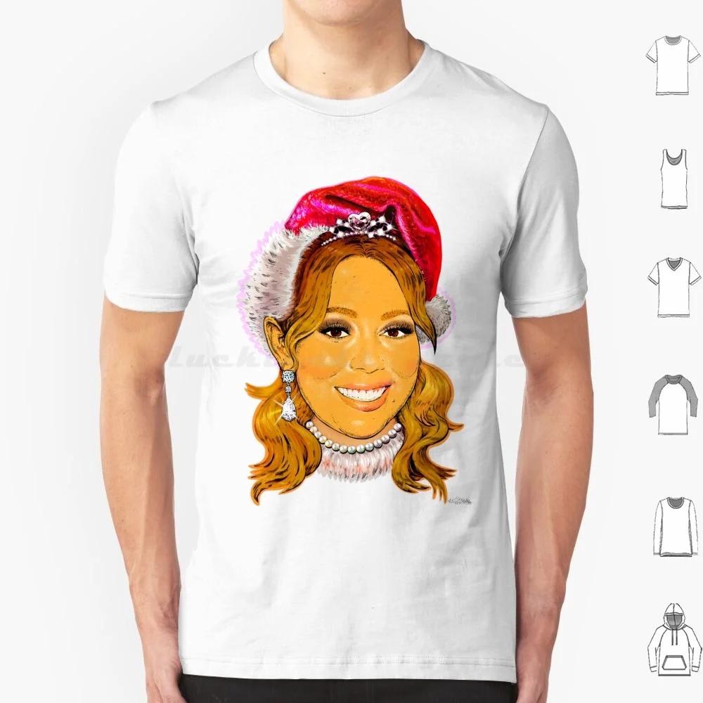

Xmas Mariah! T Shirt Cotton Men Women DIY Print Christmas Love Holidays Pop Santa