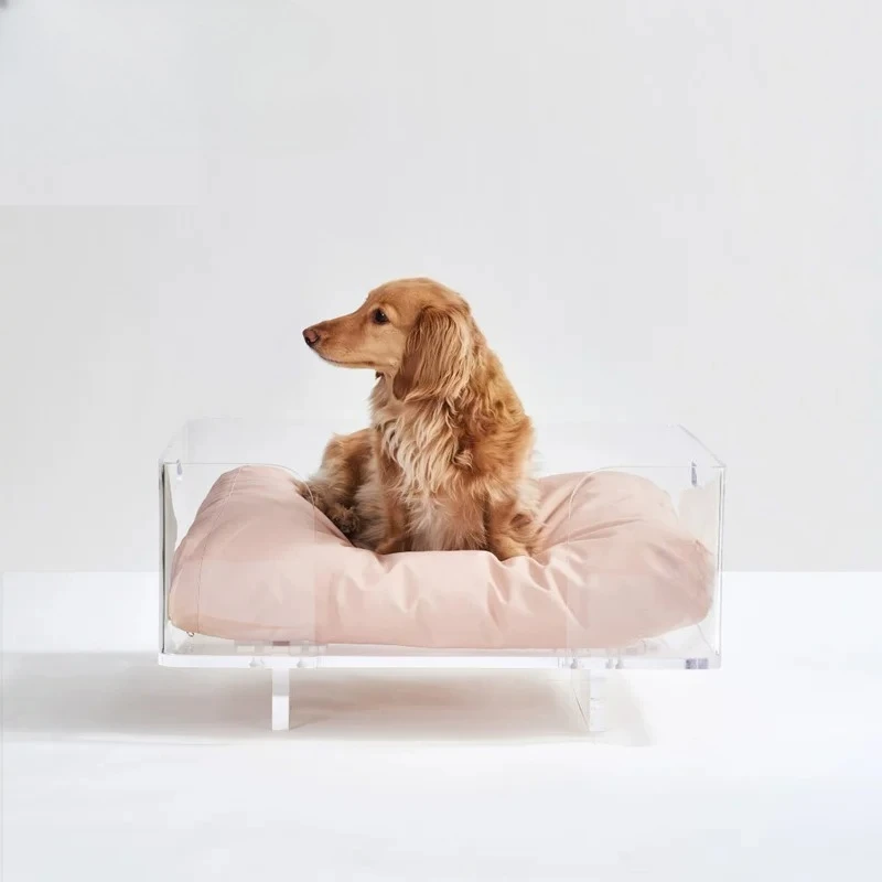 

Acrylic pet nest dog house plexiglass transparent dog house cat house dog room decoration