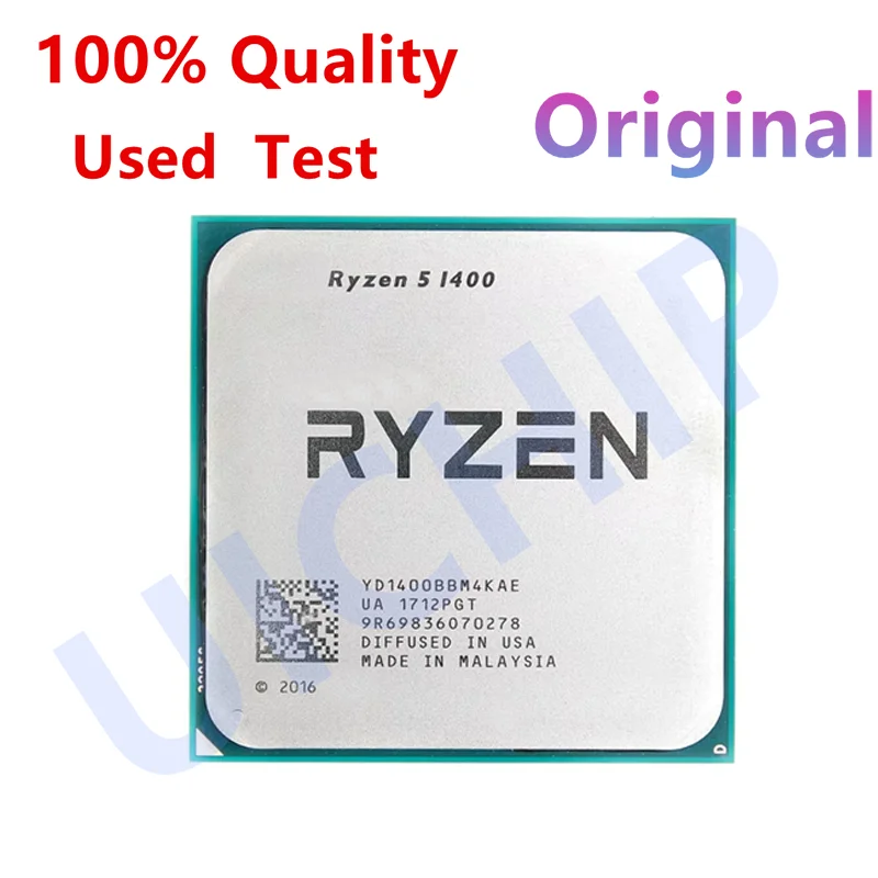 Ryzen 5 1400 R5 1400 3.2 GHz Quad-Core Eight-Thread CPU Processor YD1400BBM4KAE Socket AM4