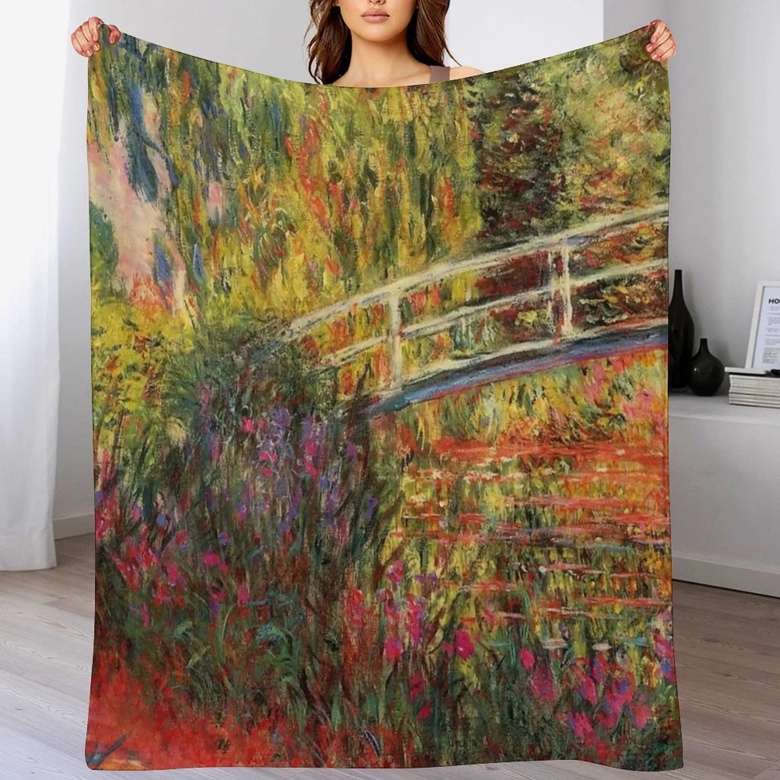 

HD. Water Lily Pond, by Claude Monet. HIGH DEFINITION Throw Blanket Extra Large Throw Summer Beddings for babies Blankets