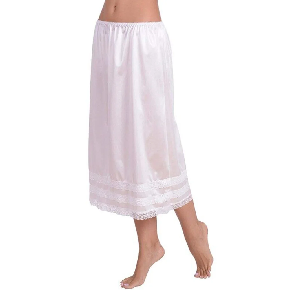 Underskirt Womens Skirt Soild Color Anti Static Appointments Comfortable Daily Extender Half Slip Indoor Long Skirt