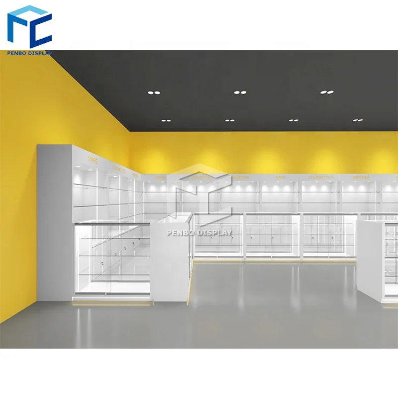 

2025customized.Supply Retail Displays Showcase Glass Cabinet Shelves Display Counter Cases Smoke Shop Decorati