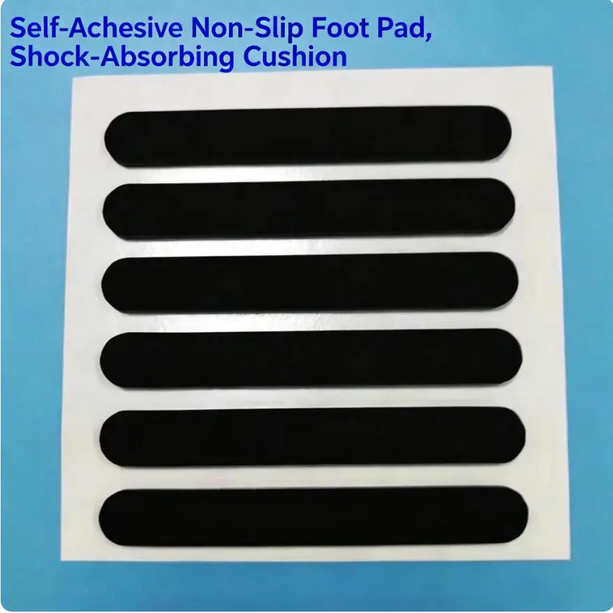 10Pcs Oval Silicone Rubber Feet Pad Anti-slip Self Adhesive Mat Cabinet Equipment Floor Protector Width 3-10mm