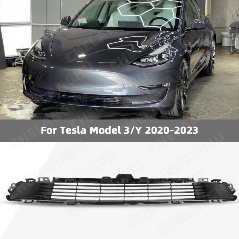 

Racing Grill For Tesla Model 3 Model Y 2020 2021 2022 2023 Black Middle Grille Car accessories OEM 1493759-00-A