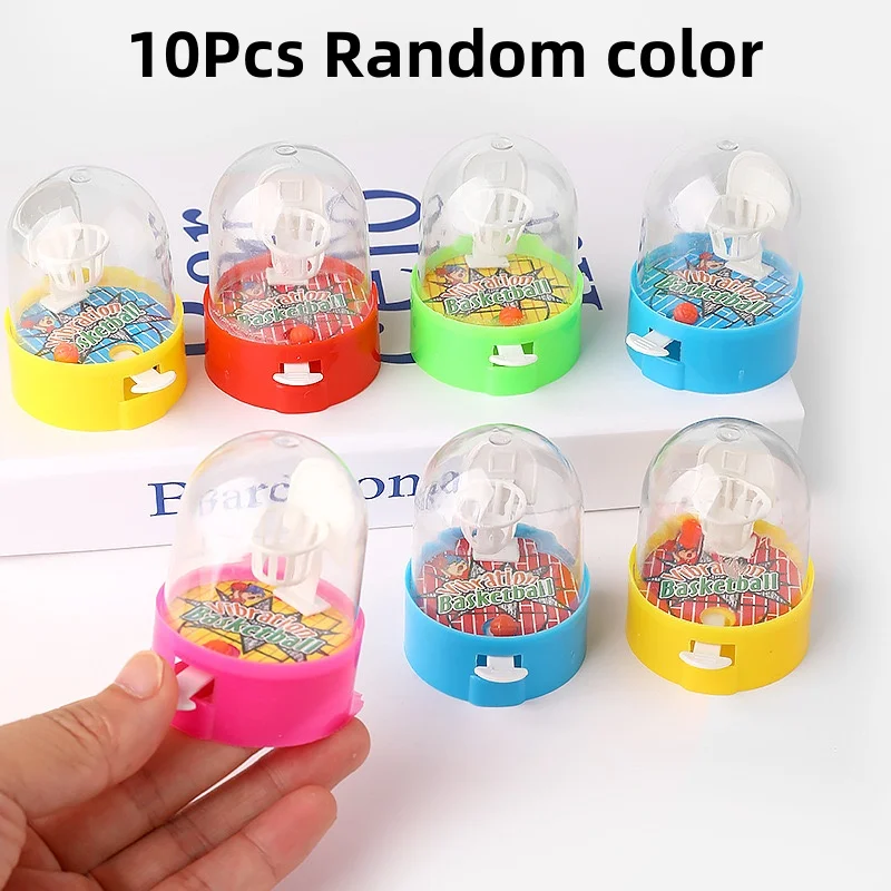 10 Stück Mini Desktop-Finger-Basketball-Schießspiel Spielzeug Geburtstagsparty-Geschenke Piñata-Füller Sportthemen-Party-Zubehör