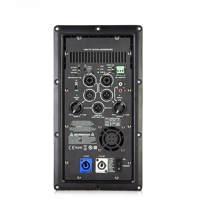 Active Speaker Amplifier Module Professional Digital Back Panel Board For Home Theater Conference Live Stage Performance