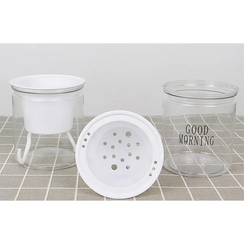 Round Automatic Water Absorption Self-watering Flowerpot Hydroponic Flower Pot