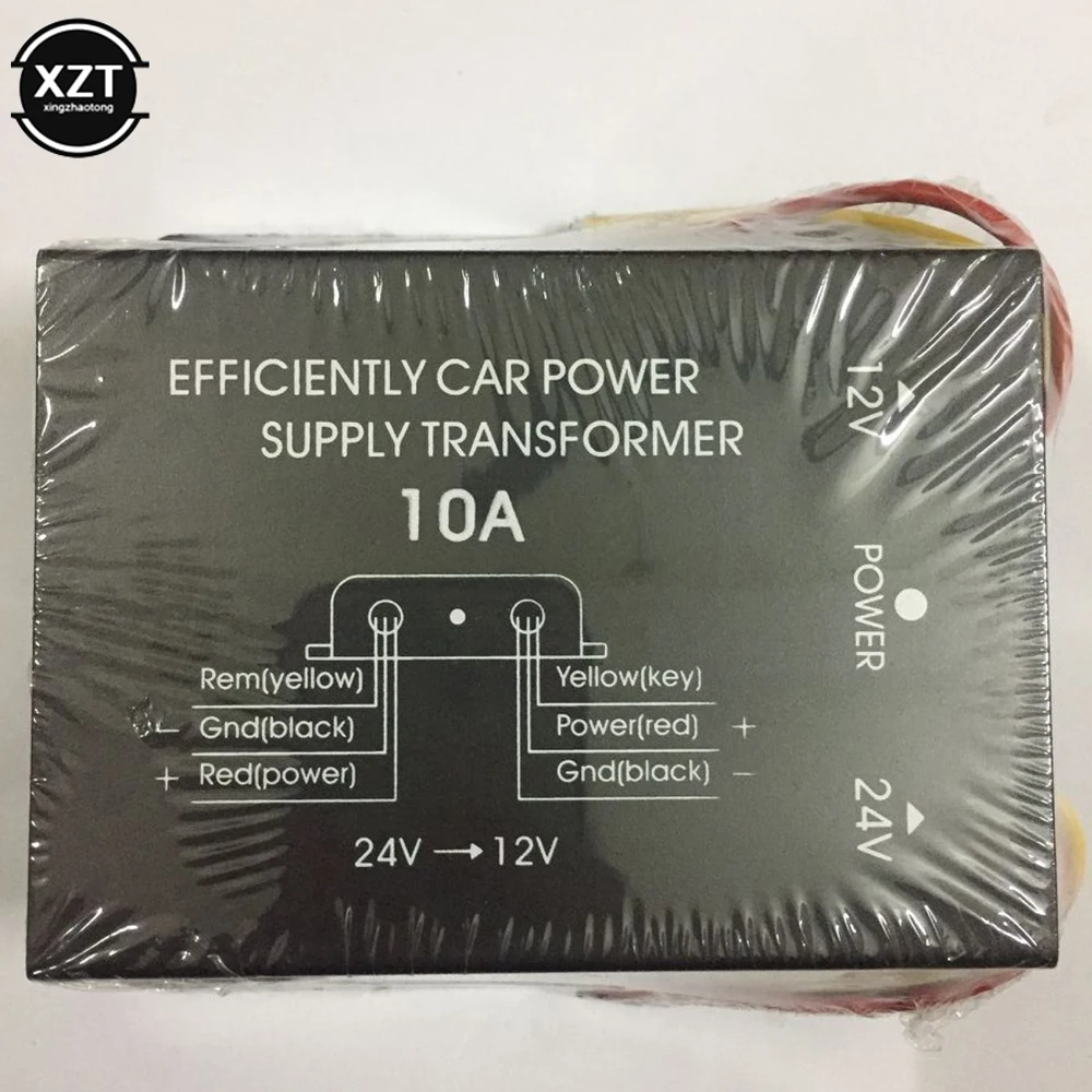 

Car Power Step-down Transformer DC 24V to 12V Converter Voltage Regulator with Memory Power Supply High to Low Inverter for Bus
