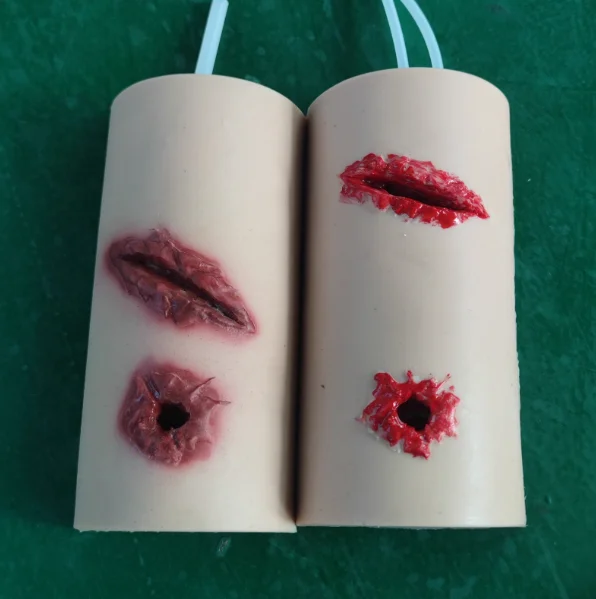 Silicone model artificial scar silicone model skin suture model silicone wound hemostasis model knife wound gun wound view 6