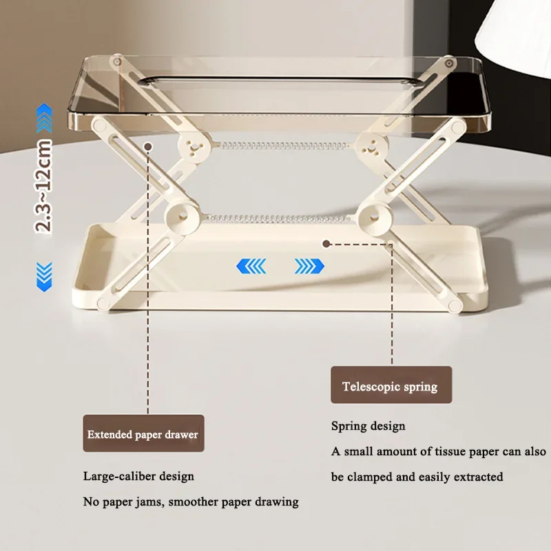 

Lifting Tissue Box Paper Storage Box Creative Spring Paper Box Living Room Bedroom Restaurant Household Tissue Box for Home