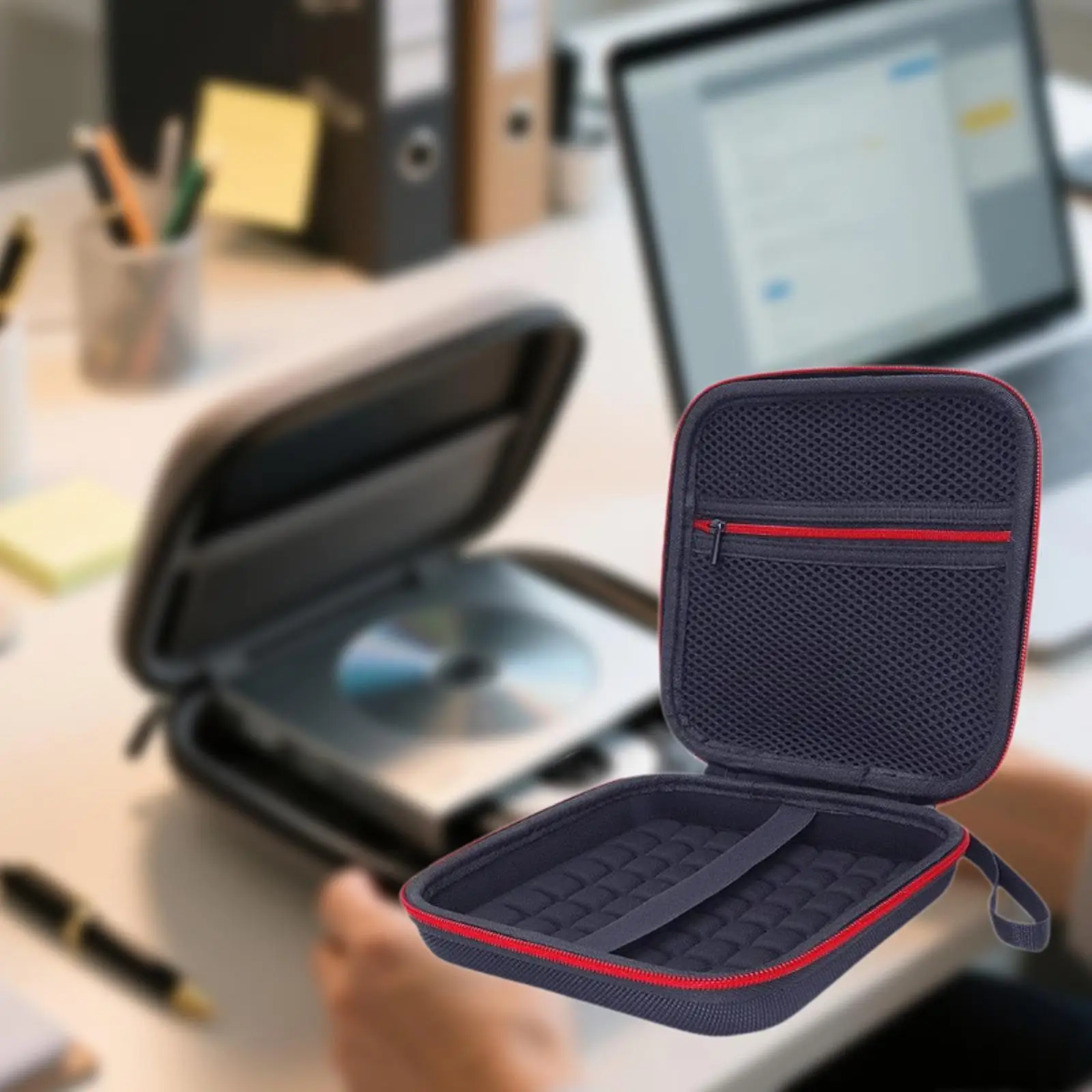 

Чехол для хранения жестких дисков, практичный легкий чехол из ЭВА, сумка-кошелек, органайзер, коробка для электронных аксессуаров, внешний аккумулятор