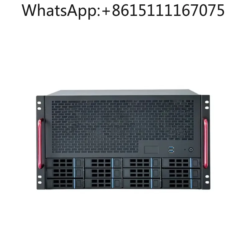 12-Bay NAS Server Chassis, ATX Motherboard & PSU, 8 Full Height PCIe Slots Enterprise AIO Case