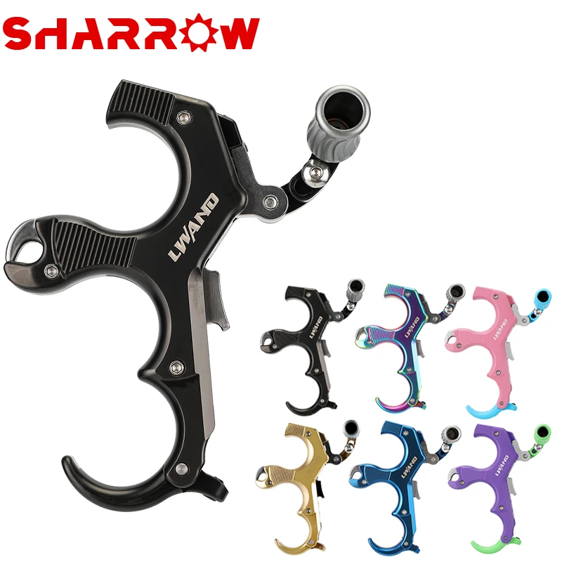 

Archery Compound Bow Release Aids 3/4 Finger Thumb Trigger Caliper Hunting Grip Compound Bow Shooting Accessories