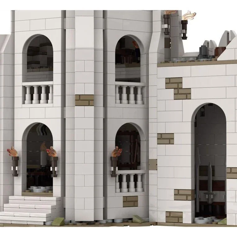 Magical Rings Movie Model Moc Building Bricks Southern Gate Technology Modular Blocks Gifts Christmas Toys DIY Sets Assembly