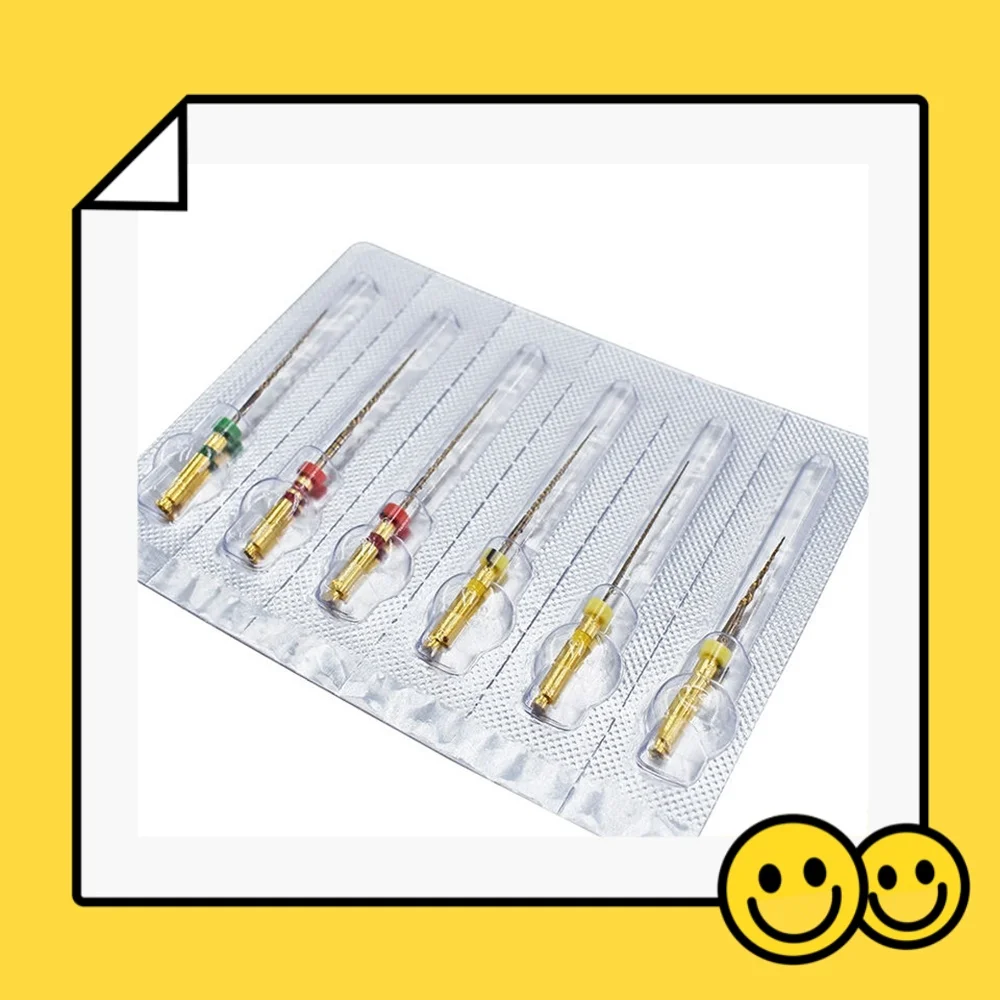 

SOCO PRO COXO Heat-Activated NiTi Rotary Files 6Pcs Set Endodontic Thermally Treated Files Root Canal Shaping & Cleaning