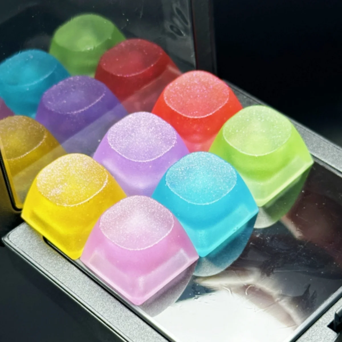 Resin Handmade Keycaps ESC Mechanical Keyboard Key Caps for Cherry MX Switches Keyboards DIY Key Personality Candy Solid Color